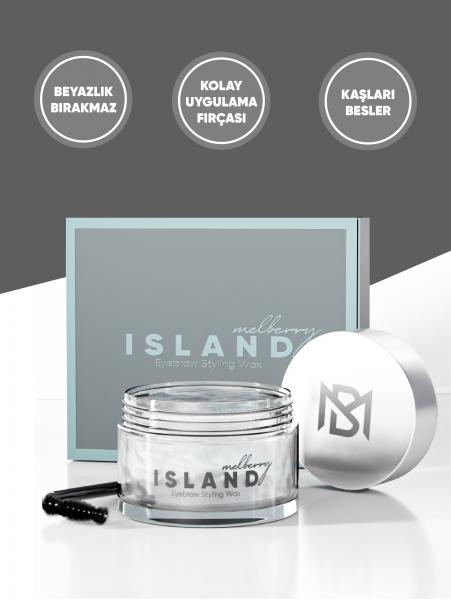 Melberry Island Kaş Şekillendirici-Sabitleyici Wax